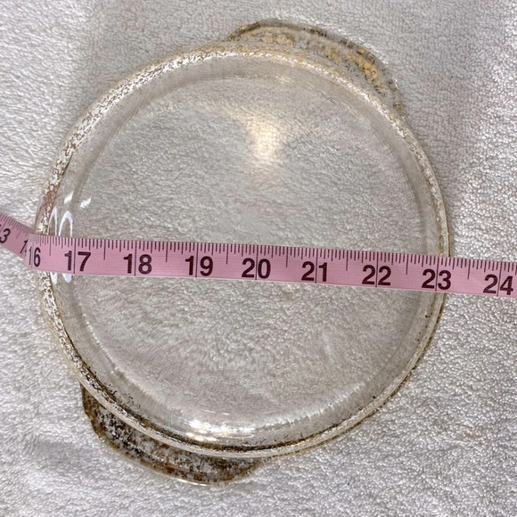 Vintage Anchor Hocking Fire King Gold Fleck Casserole & Stand Georges Briard Lid - Picture 15 of 15